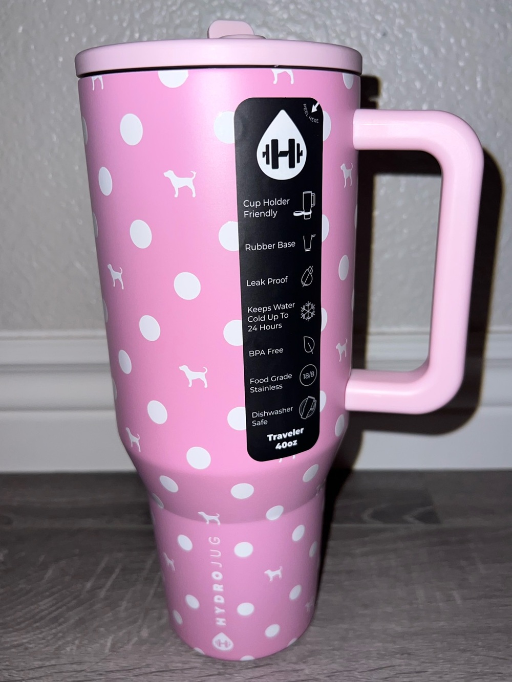 PINK x Hydrojug 40 oz Pink Dot